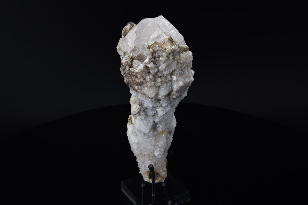 Calcite (UV) & Quartz - Lesotho (Large Cabinet; 16.5 x 7.5 x 6.4 cm; 597 g)