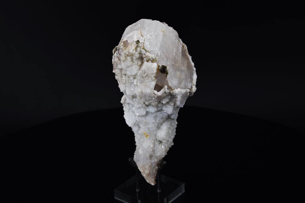Calcite (UV) & Quartz - Lesotho (Large Cabinet; 16.5 x 7.5 x 6.4 cm; 597 g)