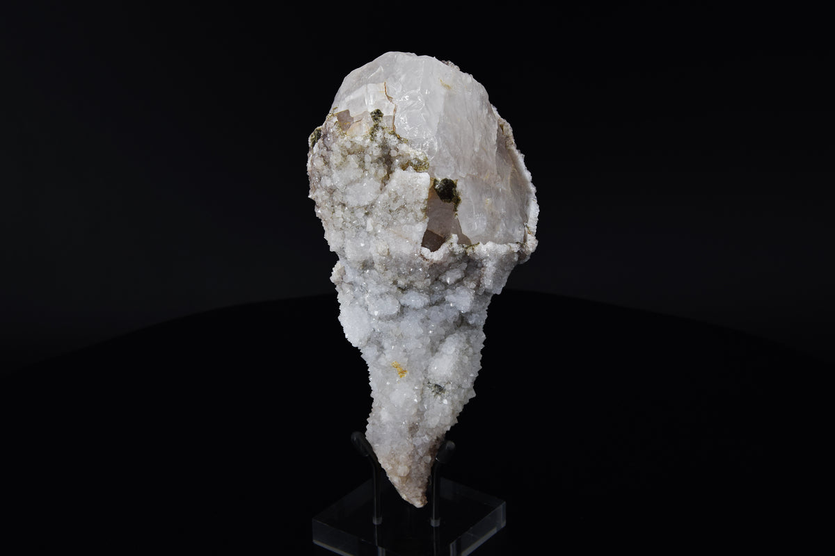 Calcite (UV) & Quartz - Lesotho (Large Cabinet; 16.5 x 7.5 x 6.4 cm; 597 g)