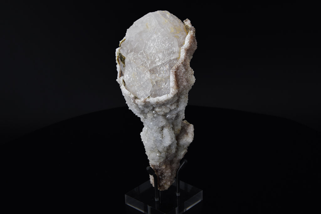 Calcite (UV) & Quartz - Lesotho (Large Cabinet; 16.5 x 7.5 x 6.4 cm; 597 g)