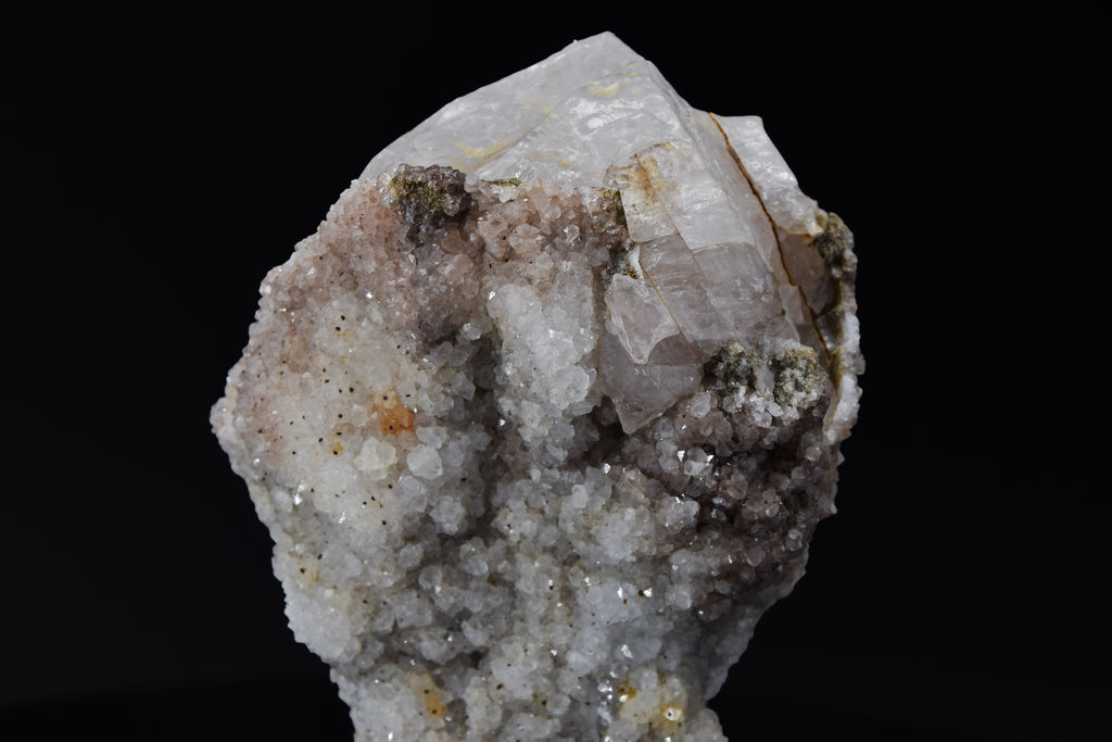 Calcite (UV) & Quartz - Lesotho (Large Cabinet; 16.5 x 7.5 x 6.4 cm; 597 g)