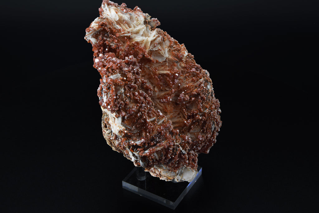 Vanadinite sur Baryte - Maroc (Large cabinet; 15 x 11 x 8 cm; 1744 g)
