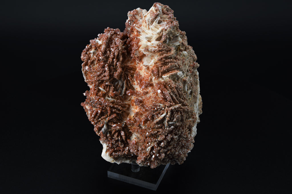 Vanadinite sur Baryte - Maroc (Large cabinet; 15 x 11 x 8 cm; 1744 g)