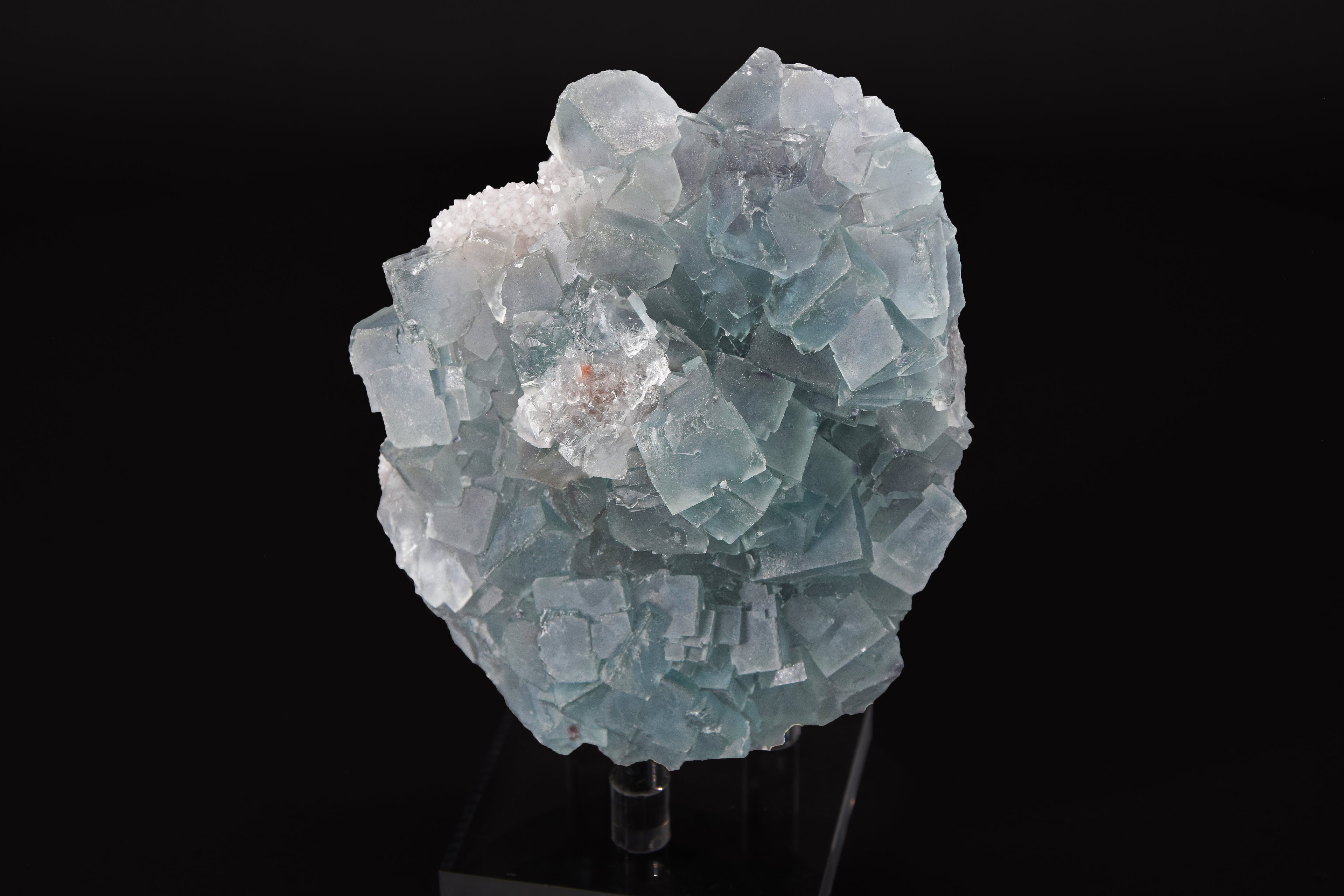 Fluorite sur Quartz - Chine (Cabinet; 10 x 8 x 4 cm; 362 g)