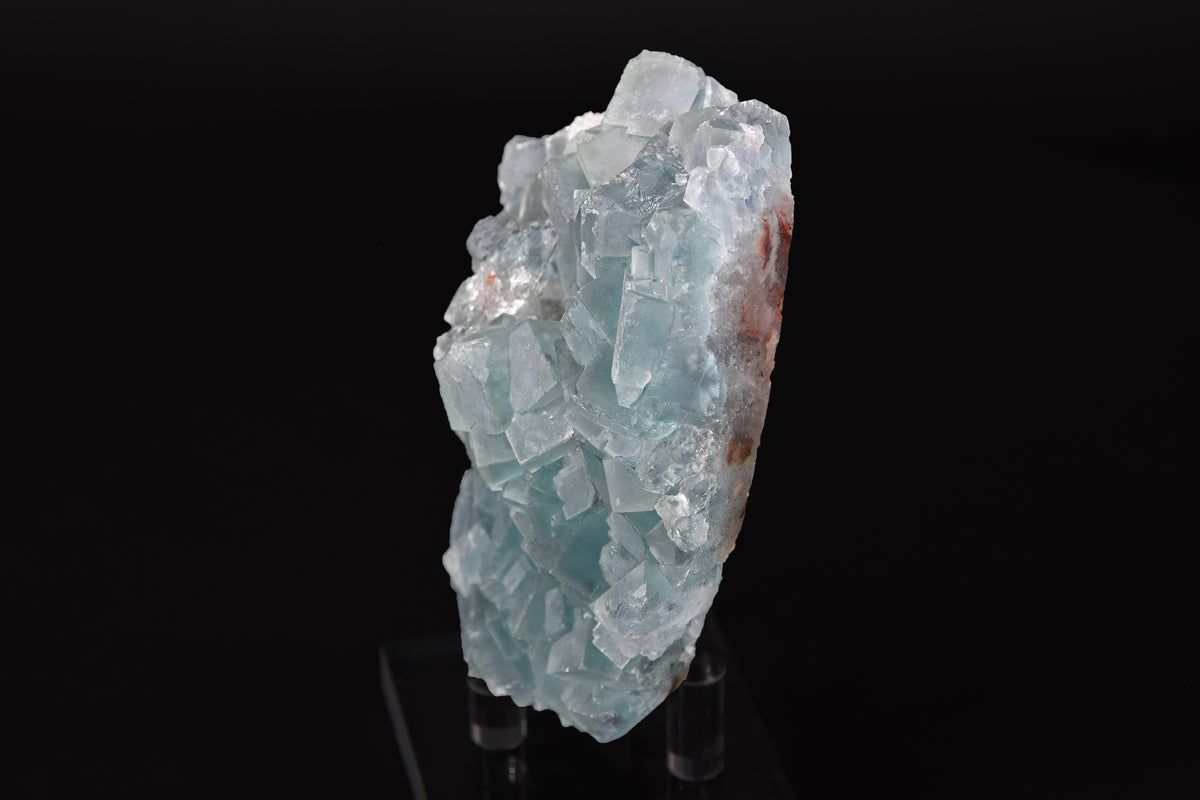 Fluorite sur Quartz - Chine (Cabinet; 10 x 8 x 4 cm; 362 g)