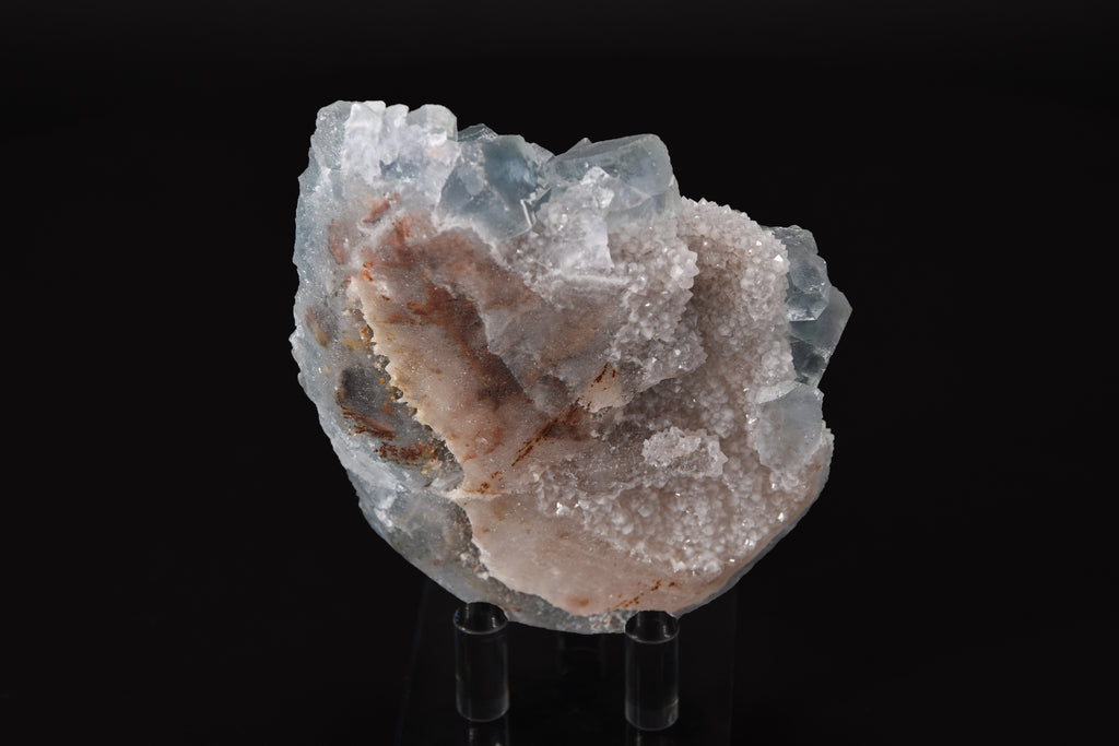 Fluorite sur Quartz - Chine (Cabinet; 10 x 8 x 4 cm; 362 g)