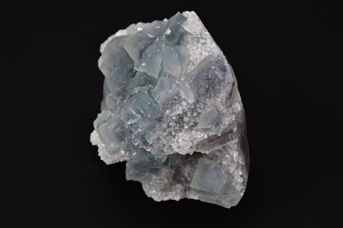 Fluorite sur Quartz - Chine (Small Cabinet; 8 x 6 x 4 cm; 227g)