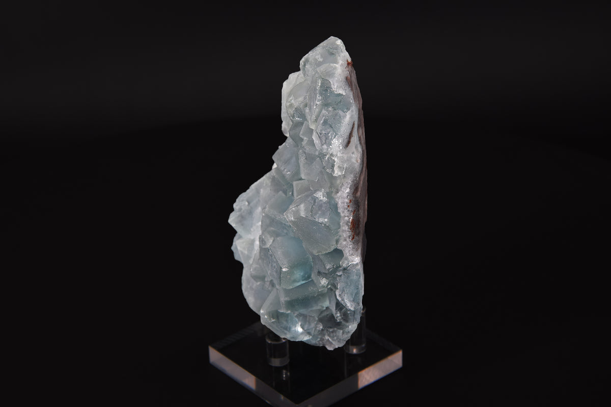 Fluorite sur Quartz - Chine (Cabinet; 12 x 7 x 4 cm; 325g)