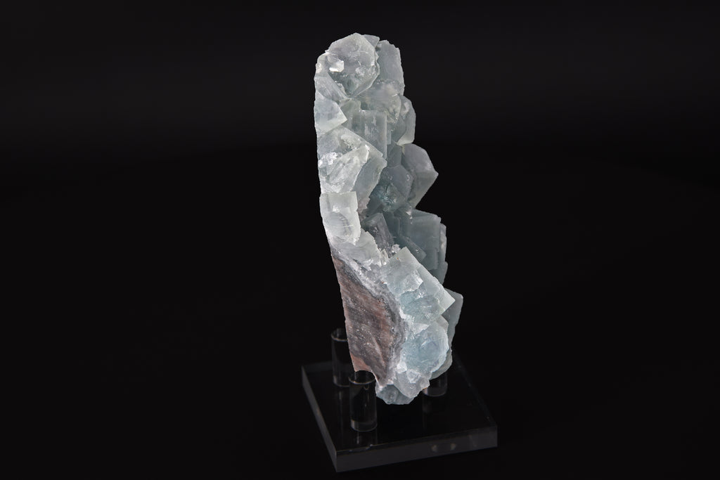 Fluorite sur Quartz - Chine (Cabinet; 12 x 7 x 4 cm; 325g)