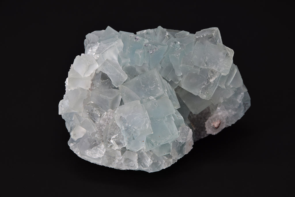 Fluorite sur Quartz - Chine (Small Cabinet; 8 x 6 x 5 cm; 285 g)