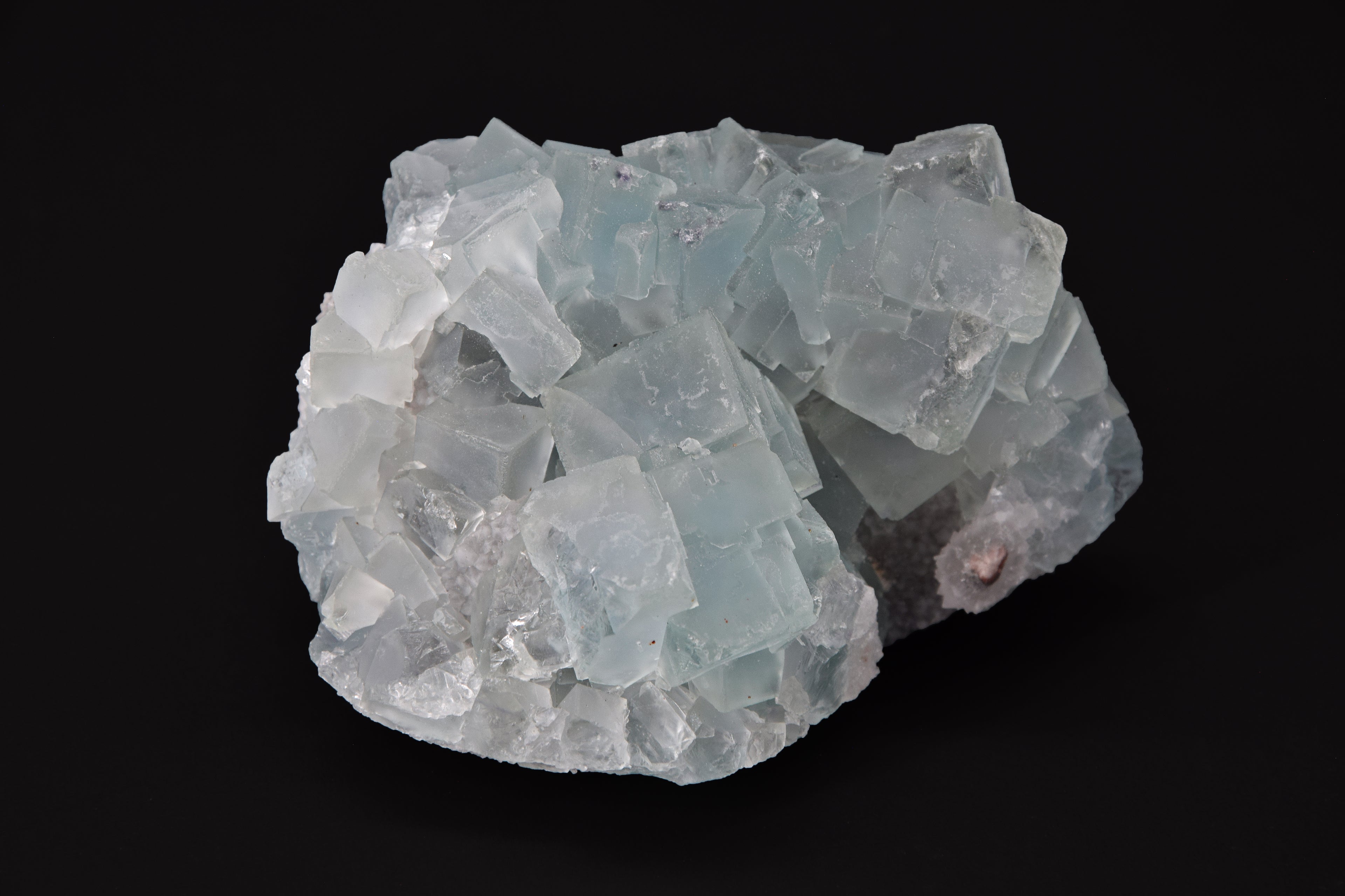 Fluorite sur Quartz - Chine (Small Cabinet; 8 x 6 x 5 cm; 285 g)