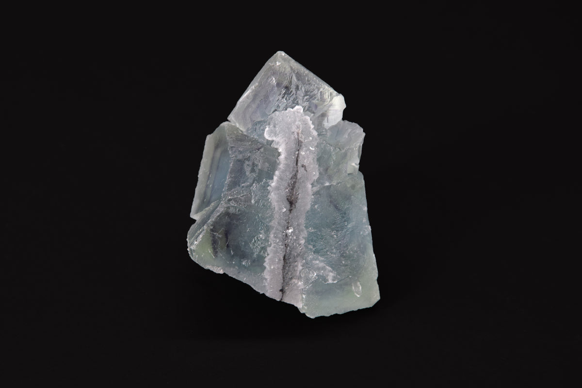 Fluorite sur Quartz - Chine (Miniature; 4 x 3 x 2 cm; 41 g)